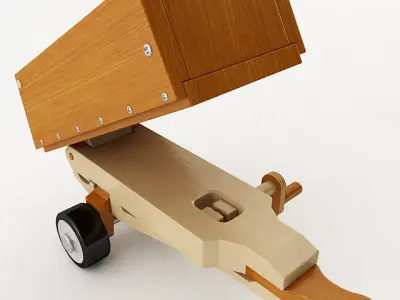 Toy Tractor 3D model