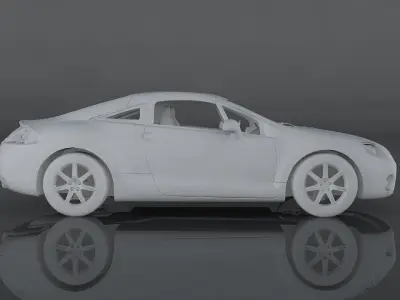 Mitsubishi Eclipse GT Low-poly 3D model