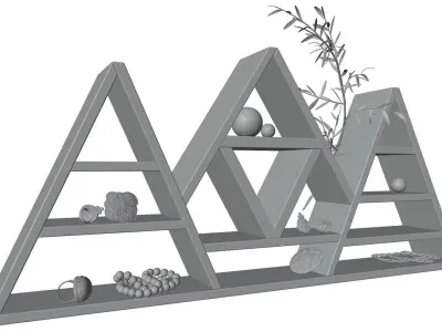 Triangular shelf HG2 3D model