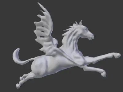 pegasus rigged 3D model