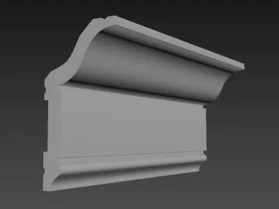 Cornice Moulding Low-poly 3D model
