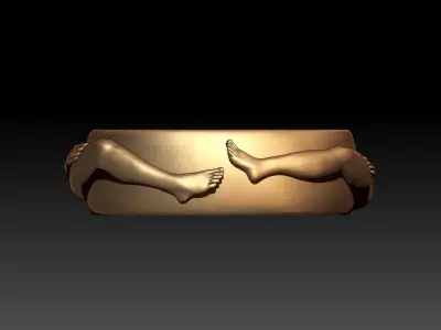 KISS ENGAGEMENT RING 3D print model