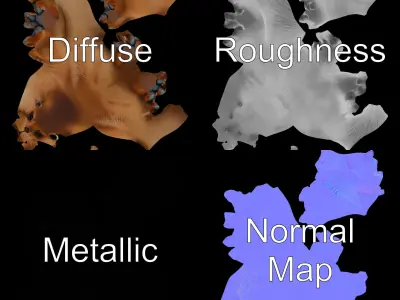 Realistic Otter Model Pack for Animation and Games Low-poly 3D model