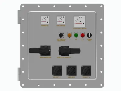 Diesel Generator Skid 3D model