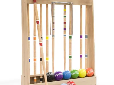 Croquet set 3D model