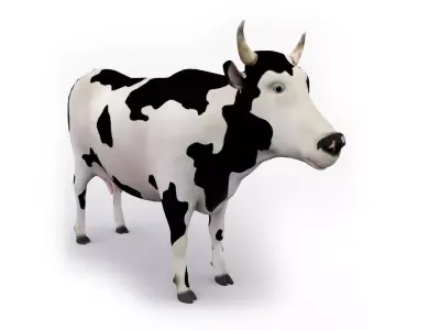 3D COW Low-poly 3D model