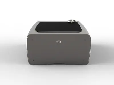 Futuristic Shoe Shine Box Free 3D model