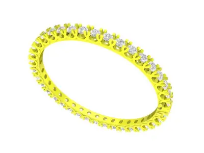 A7724 Luxury Hongkong Diamond Women Bangle Bracelets 3D print model