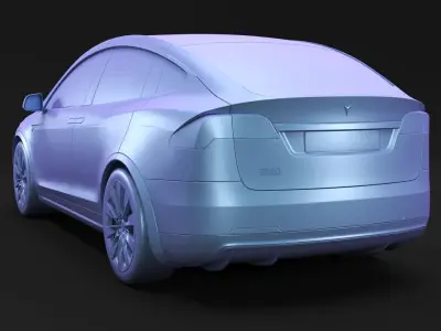 American electric SUV 3D model