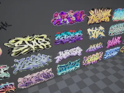 Graffiti Pack Decals VI Texture
