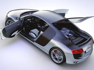 Audi R8 Basic High quality detail  3D model