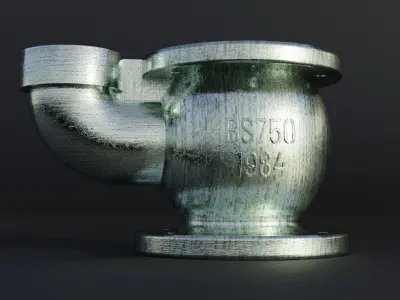 Sand casting Cast Iron Fire Hydrant Part 3D model