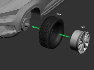 2017 Seat Ateca  3D print model