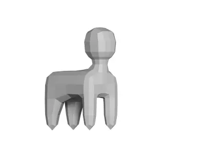 low poly animal Low-poly 3D model