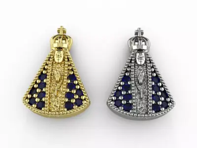 Nossa senhora aparecida  Our Lady Stl 3D print model 3D print model