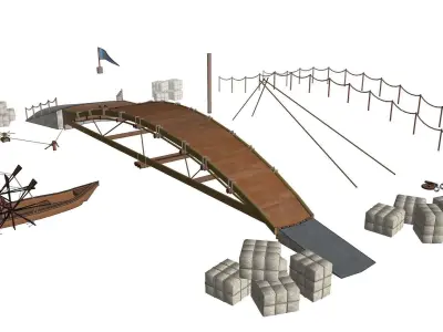 BRIDGE PuentE Reflex CITY  STONE 3D print model