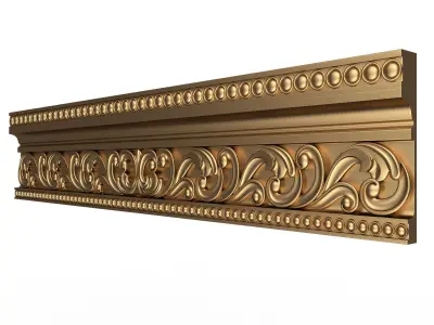 Cornice Decoration Molding 013 Low-poly 3D model