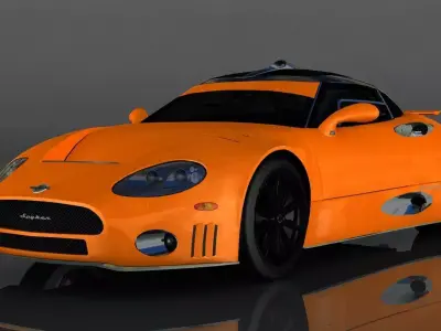 Spyker C8 LM85 Low-poly 3D model