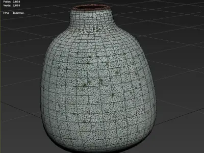 Vase Decorative Small - Photogrammetry Scan Low-poly 3D model