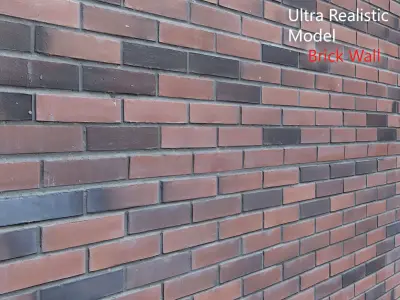 Ultra realistic Brick wall Scan model  3D model