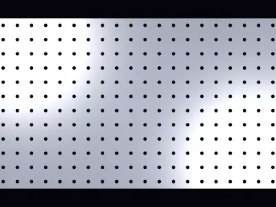 Perforated panel with 5 percent opening 25O61 3D model