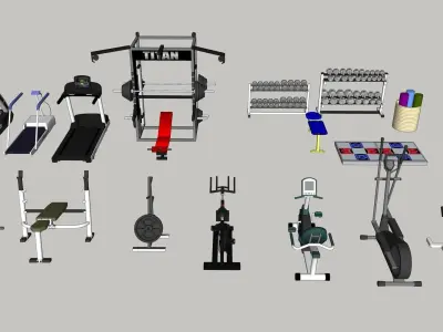 GYM ROOM 3D print model