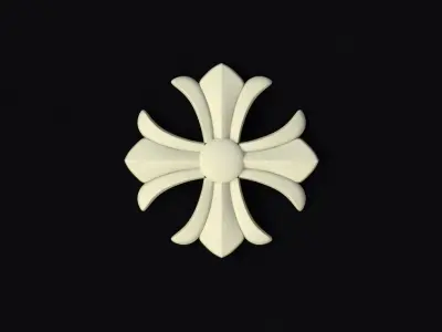 Central decor ornament for furniture Free 3D model 36
