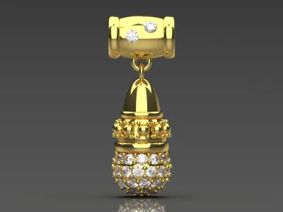 gold pendant jp0284 3D print model