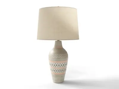 Collection of 3 Low Poly Decorative Table Lamp Low-poly 3D model