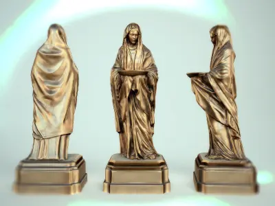 3Dfoin - Firebringer  Low-poly 3D model