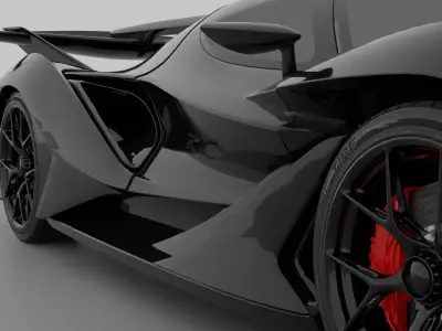 car  apollo intensa emozione Low-poly 3D model