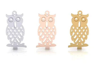 owl free pendant  Free 3D print model