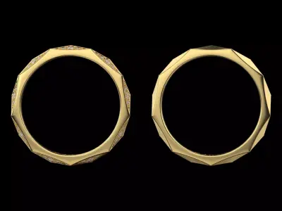 Laurence Graff Signature Faceted Diamond 3D print model