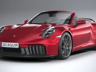Porsche 911 Carrera GTS Cabriolet 2025 3D model purchase