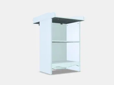 SMAGORA Changing tbl-bookshelf w 1 shlf ut Low-poly 3D model