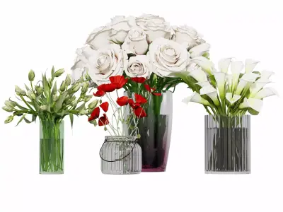 Flower bouquets 05 3D model