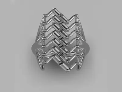 cluster ring 3D print model