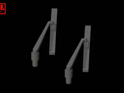 Windshield wipers 001 3D print model