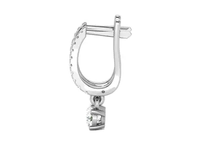 Women earrings 3D print model 15