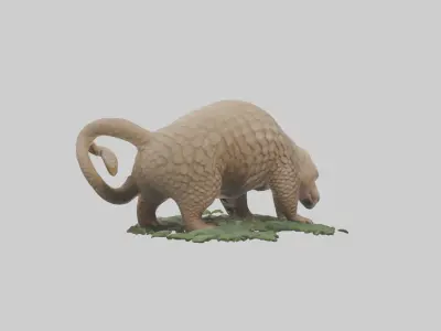 Chinese Pangolin foraging model 3D model