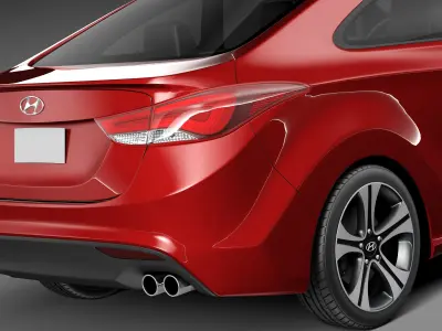 Hyundai Elantra Coupe 2014 3D model