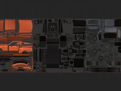 High Quality Muscle Car 3D Model - Equus Bass 770 3D model