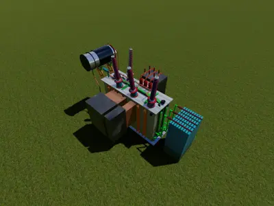 33-11 KV TRANSFORMER  3D model