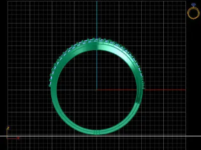 Women Ring 3DM Womens Ring 3d models 3D print model 3D print model 18