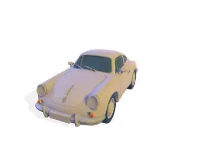 Retro Racer Classic Coupe for 3D Print 3D print model