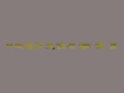 Toon Pony Houses 3D model