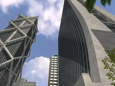 LifeCity Medium Version Low-poly 3D model