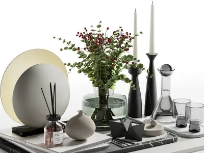 Decorative Set 16 3D model buy