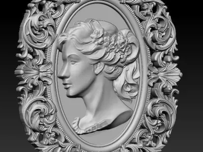 Cameo vintage  printable 3D print model