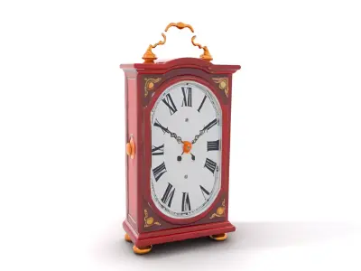 Regal Mahogany Clock model pack Low-poly 3D model
